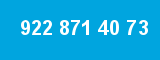 922 871 40 73 922 871 40 73